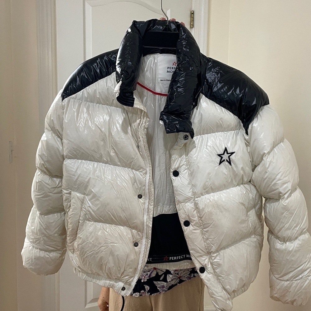 Perfect Moment White and Black Puffer Jacket